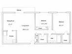 2 Bedroom 1 Bath