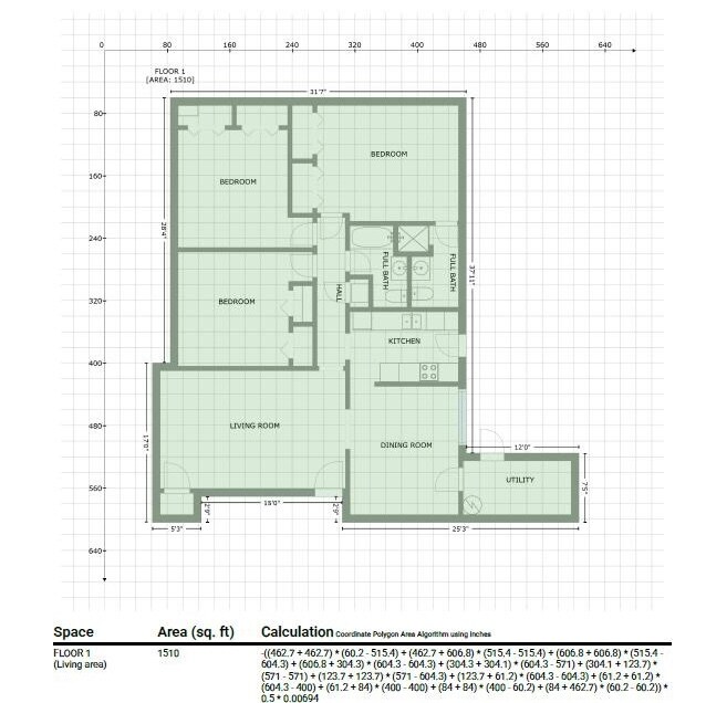 Apartment Layout - 3221 Westbrook Dr
