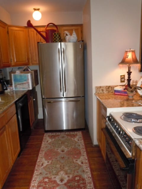 stainless refrigerator - 418 Clement Ave