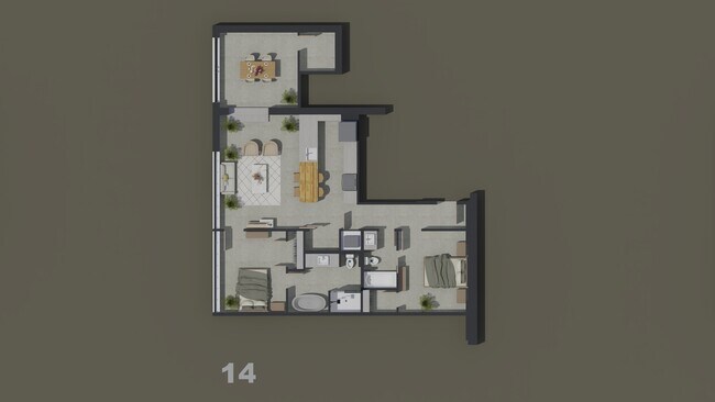 Plano de planta - 300 E Mississippi Ave