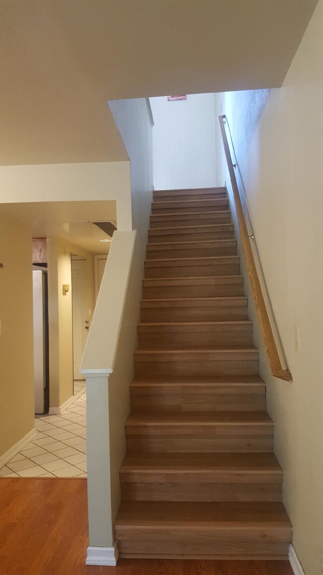 Stairs up to loft - 1078 Summerplace Dr