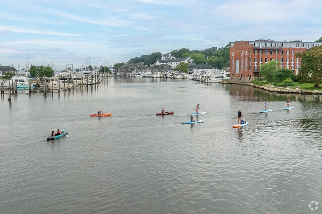 Try your hand at paddle boarding on the Mystic River in Mystic Historic District.