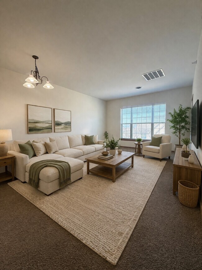 1 dormitorio - Sala de estar - Hanover Square Apartments