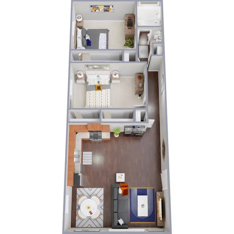 Floorplan - Green Mountain Apartments