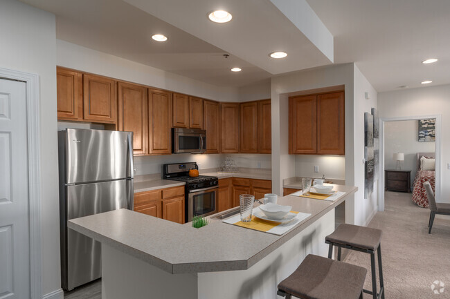 2BR, 2BA - 1157SF Kitchen - Trexler Park by OneWall