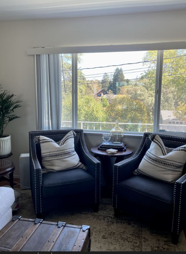 view from family room, facing east - 129 Margarido Dr