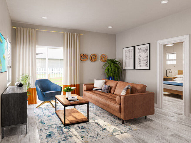 Spacious Living Room - Trulo Homes Jenks