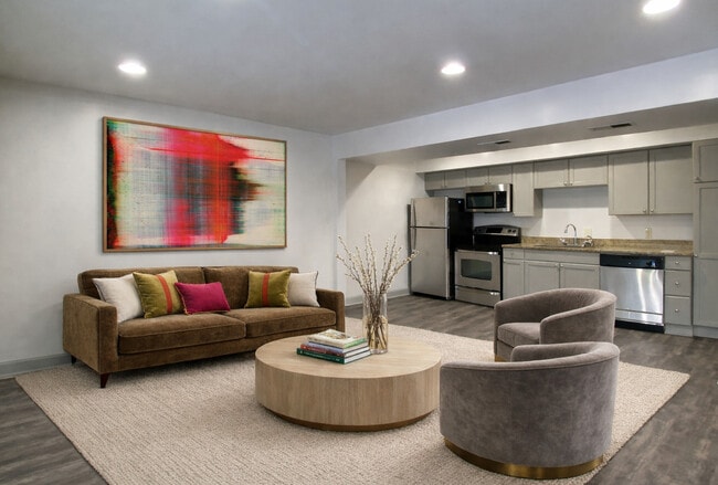 1BR, 1BA, Living Room / Kitchen - The 700