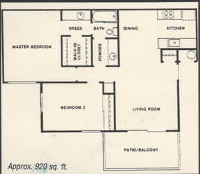 2BR/1BA - Westwood Apartments