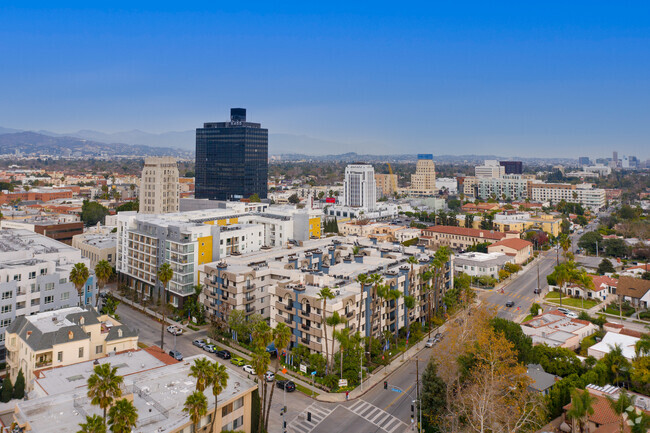 Aerial View - Palm Court Apartments