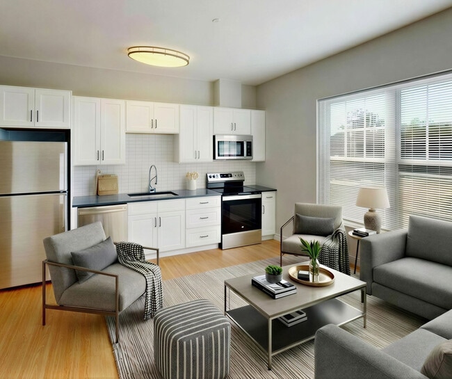 Flat with One Bedroom – Open Living Area - Founders Square — New Luxury Apartments in a Walkable Downtown