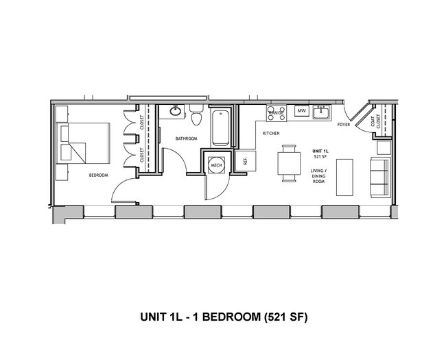 Plano de planta - Clare Court