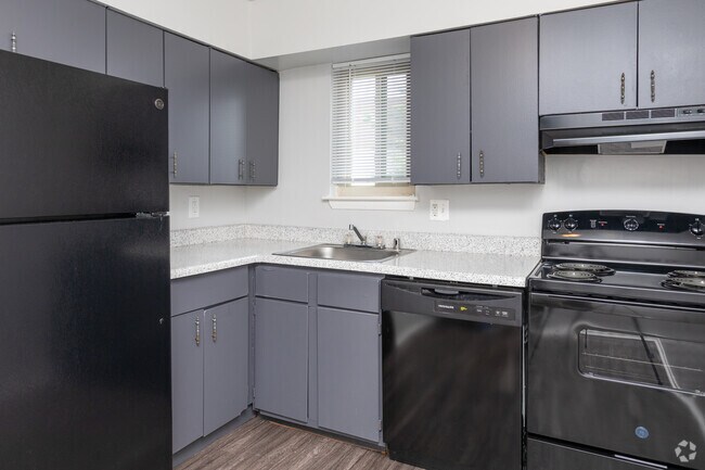 2HAB, 2BA - 1000 ft² - Cocina - Catons Villas Apartments