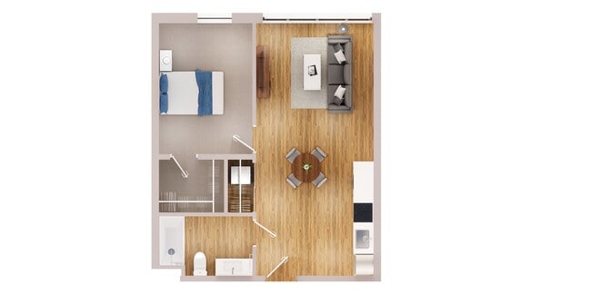 B1 - 1-Bedroom - Eleven East Pleasant
