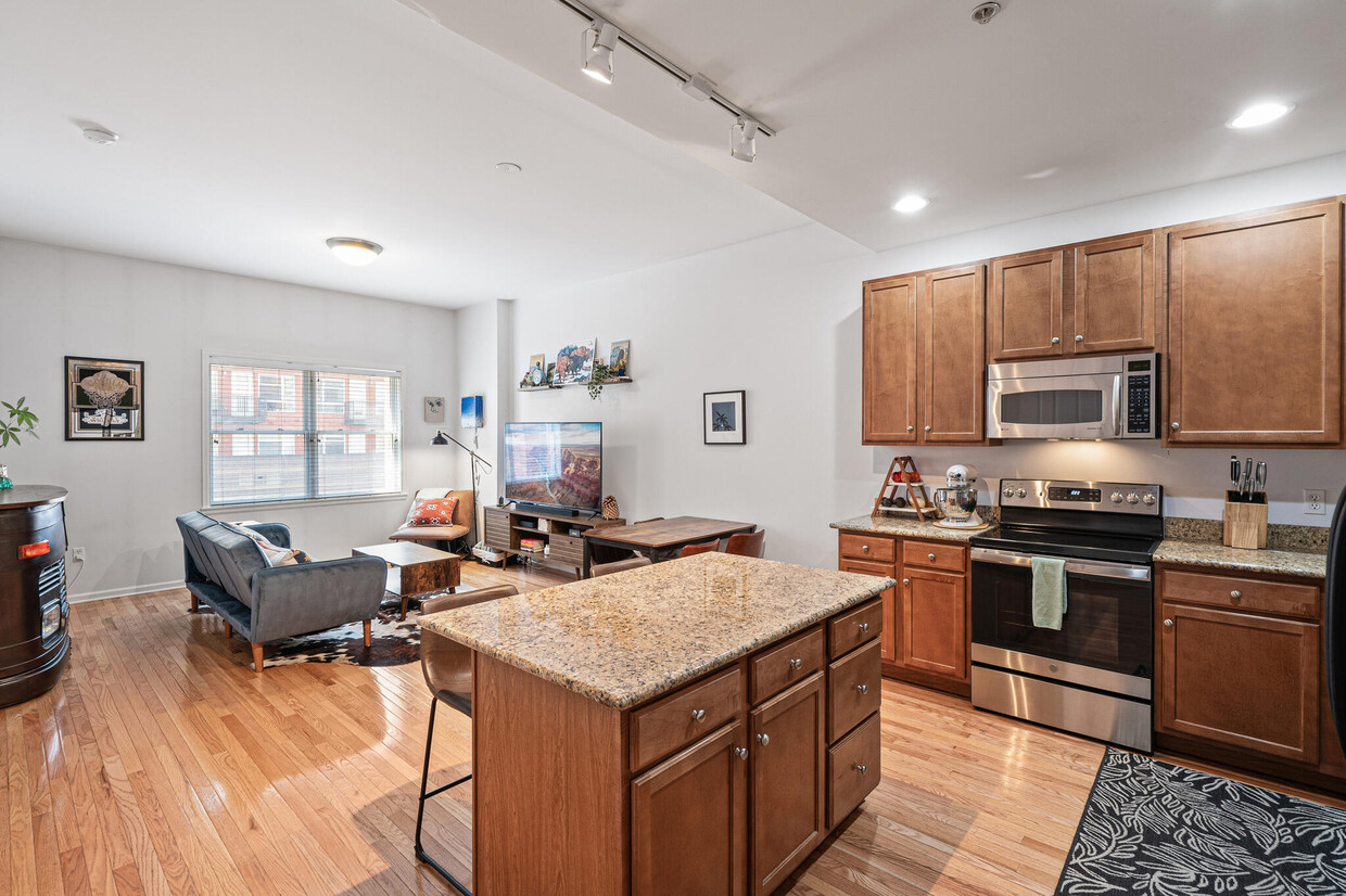 Open Floor Plan Kitchen & Living - 1950 N Logan St