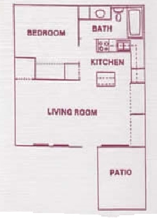 1BR/1BA - La Colonia