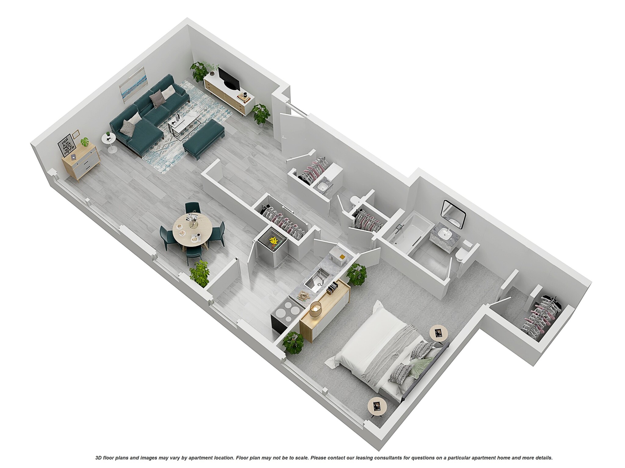 Blair House Apartments – 1 BED 1.5 BATH - X SERIES