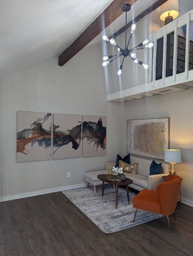Living Room - Upgraded Unit - 51 Ten Townhomes