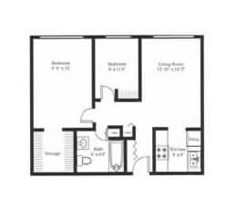 2BR/1BA - Luther Place Apartment Homes