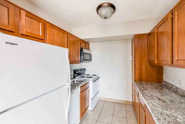 Cocina de 1 dormitorio de Colonial Arms - Colonial Arms