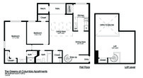 2BR 2BA (1375sf)