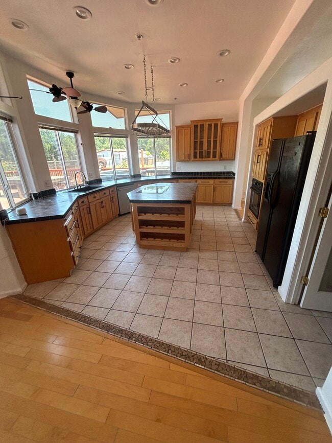 Kitchen with Island - 9385 Burchell Rd