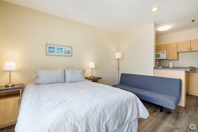 Studio - 400SF - Living Room - Breeze Suites Moderne