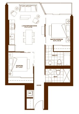 2HAB/2BA - Burano Condominiums
