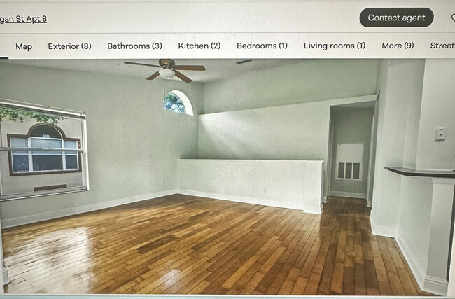 freshly painted white apartment - 5416 E Michigan St
