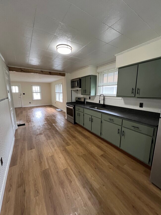 New granite counters and stainless steal appliances with an open floor plan - 6955 La Boiteaux Ave