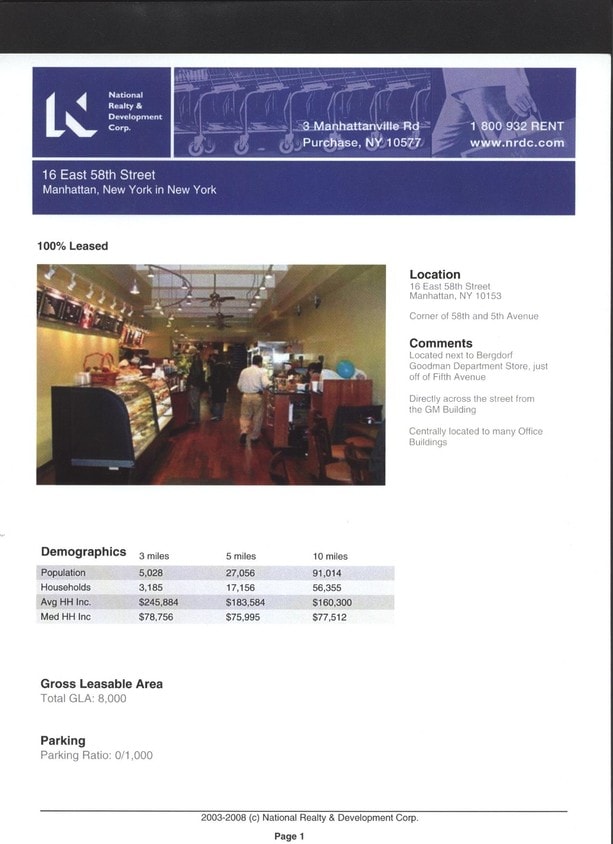 Marketing Brochure/Flyer - 16 E 58th St