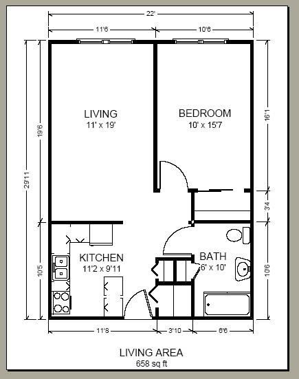 1BR/1BA - Olympic Apartments