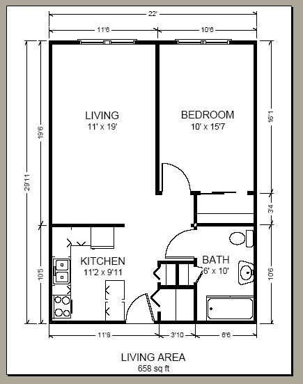 1HAB/1BA - Olympic Apartments