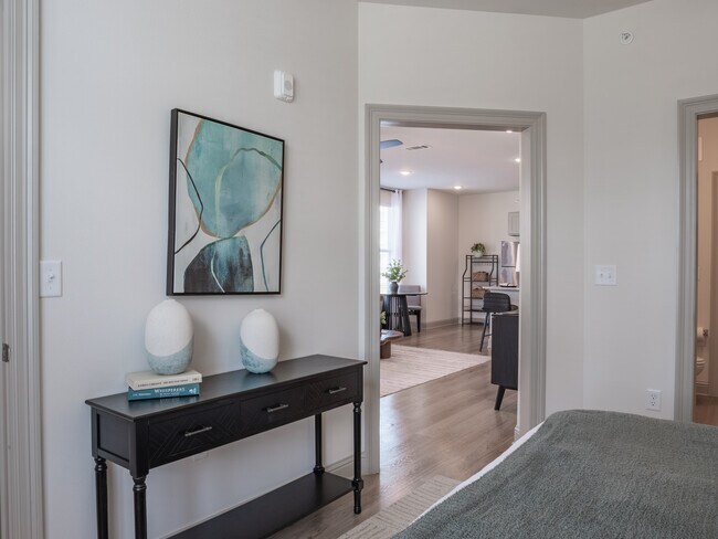 The Opal: 1BR, 1BA- Primary Bedroom - The Waters at Bluebonnet
