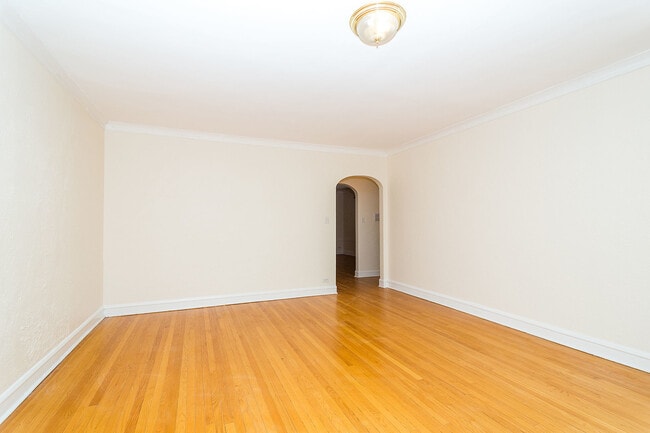 living room looking east - 407 Sherman Ave