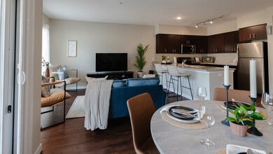 The Everest - Living/Kitchen - Stevens Creek Apartments