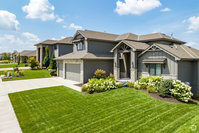 Many homes in the Elkhorn neighborhood have a two-car garage.