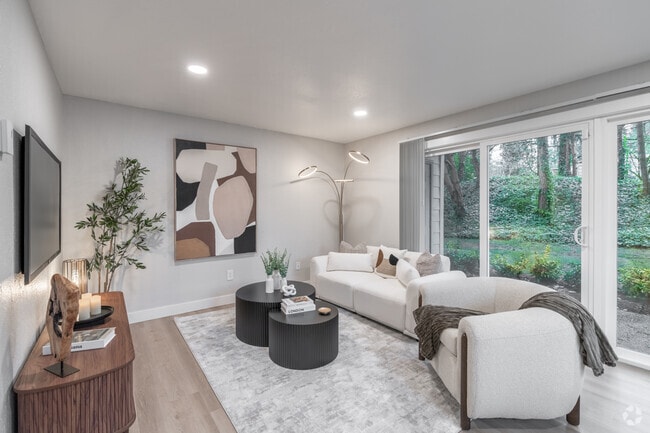 1 habitación, 1 baño, 750 pies cuadrados, sala de estar - The Ridgedale