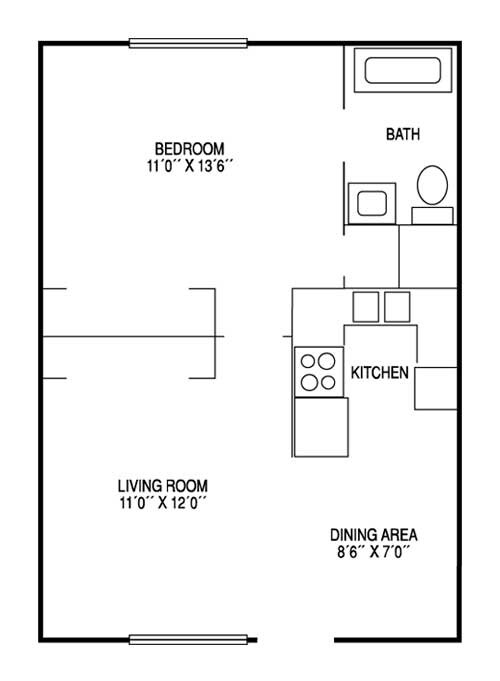 1HAB/1BA - Madison Downtown Apartments