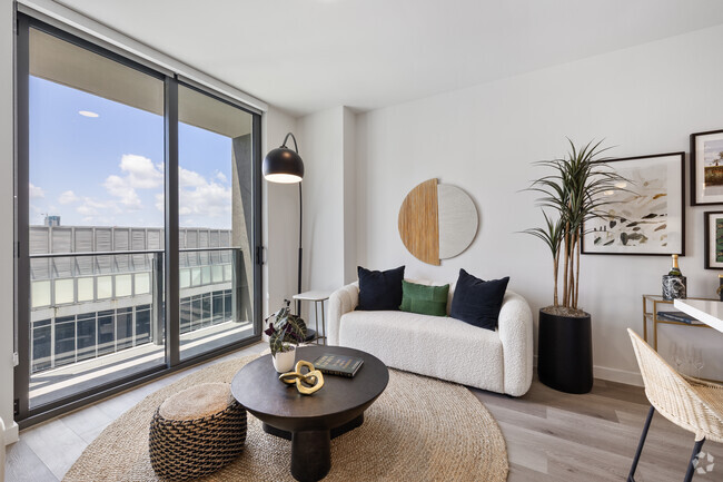 1BR, 1BA - 531 SF - Living Room - Magnus Brickell