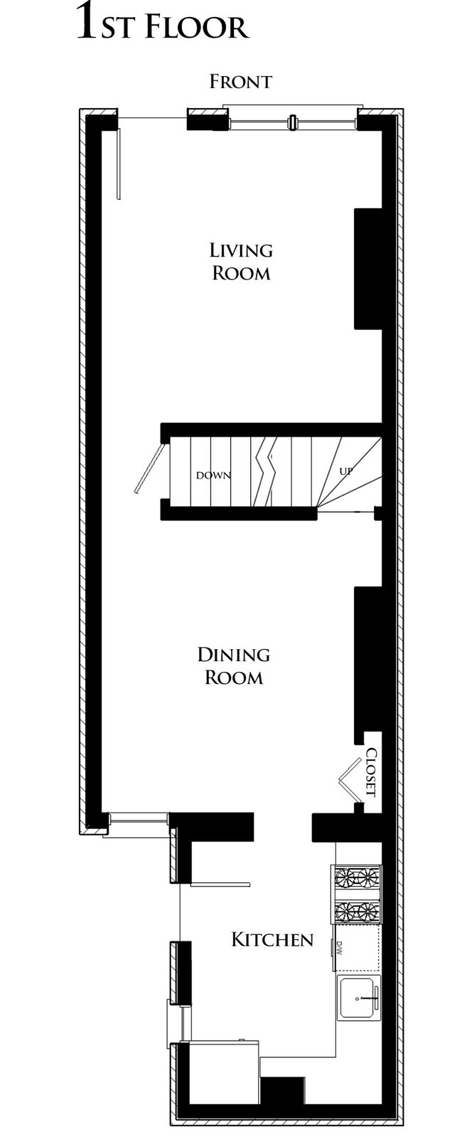 1FL Floor Plan - 170 42nd St