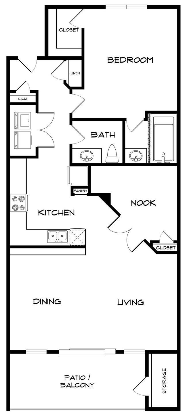 Plano de planta - Towne Square Condos