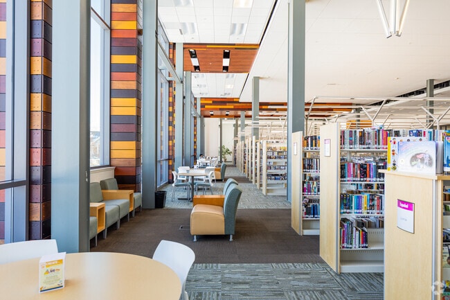 West Jordan Library in West Jordan neighborhood, Utah.