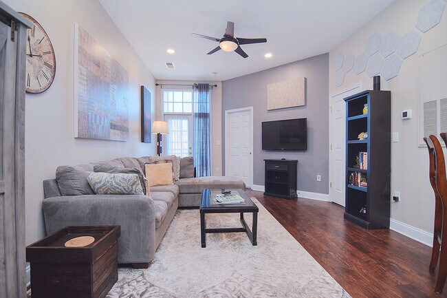 Living Area - 300 E John St Apartment