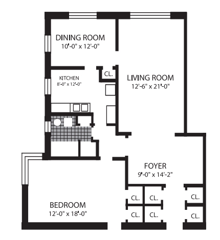 1BR/1BA - The Hyde Park