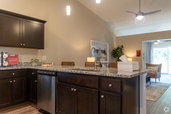Forestwood - 2BR,2BA - 1,287SF - Kitchen - Redwood Hickory