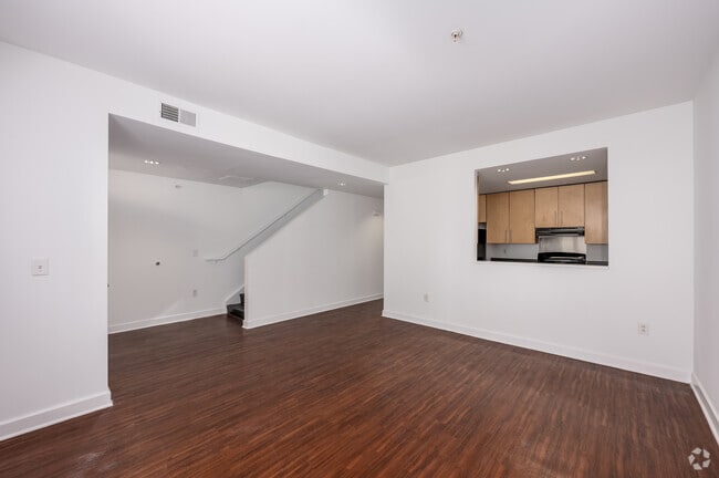3BR, 2BA - 1,266SF - Living Room - 16 Park Apartments