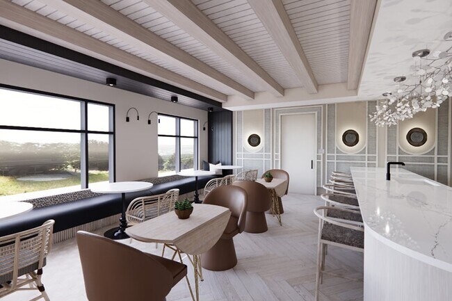 Disfrute de bocadillos ligeros y buena compañía mientras contempla la vista desde la cocina de The Club. - The Residence Peninsula Apartments