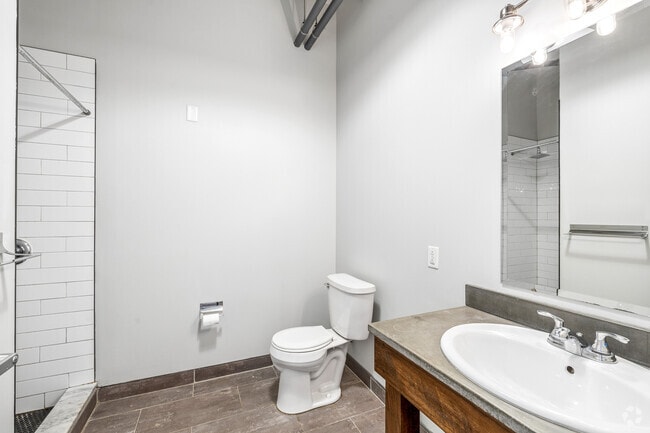 2BR, 1.5BA - 1,500SF - Bathroom - The Button Lofts