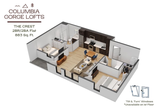 CGL_TheCrest_2BR4.png - Columbia Gorge Lofts
